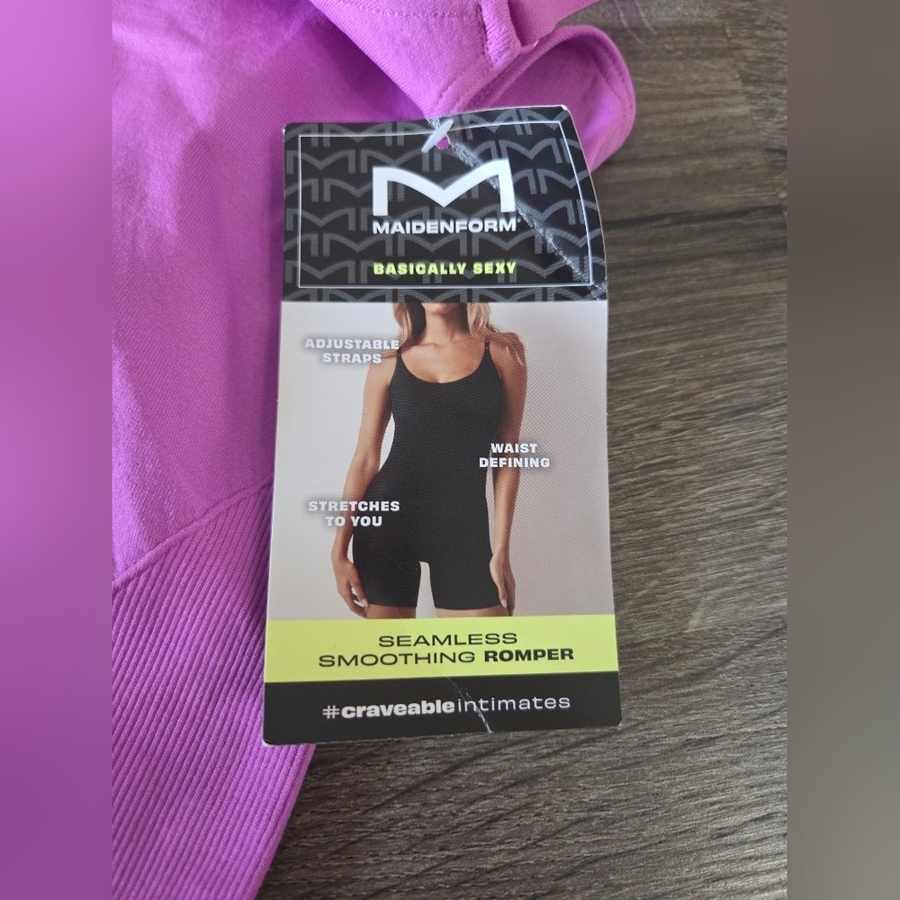 Maidenform seamless smoothing romper - shapewear size M NWT - Picture 6 of 7